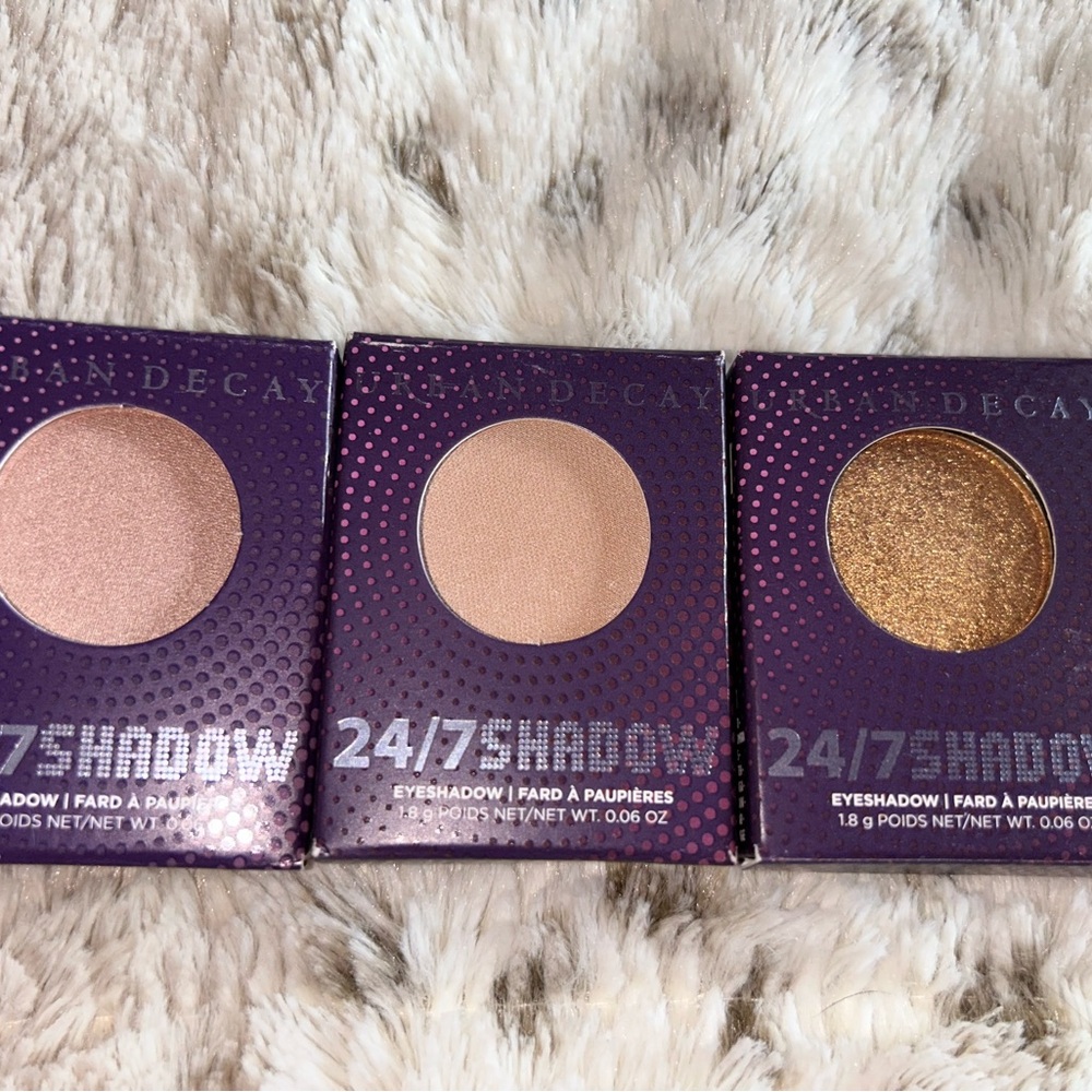 Urban Decay 24/7 Single Eyeshadow Trio - Rose Gold, Champagne, Metallic Gold
